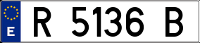 Trailer License Plate